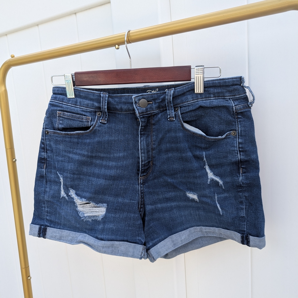Universal Thread Navy Distressed Jean Shorts